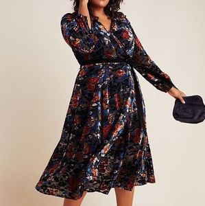 Deirdre Velvet Wrap Dress